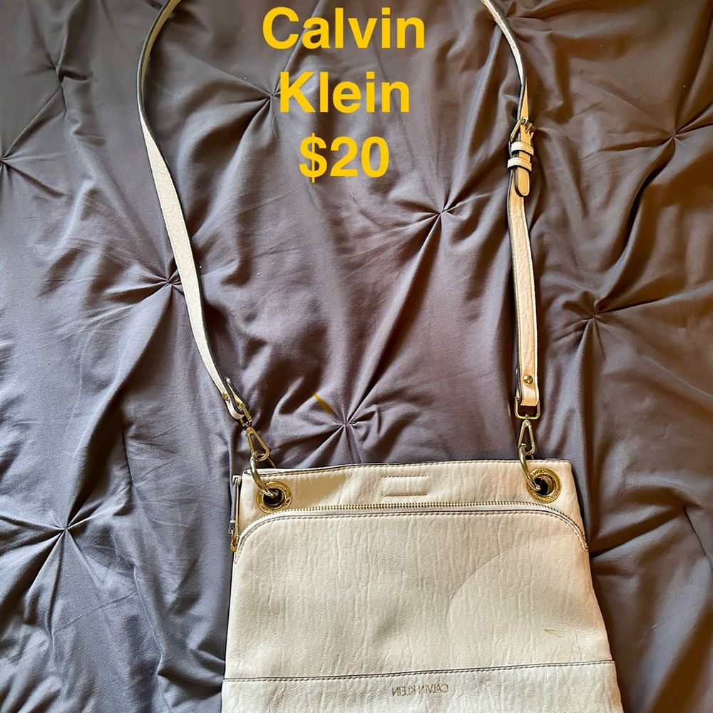 Calvin Klein Beige Crossbody Bag